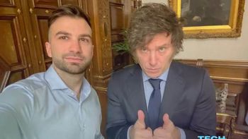 Mauricio Novelli y Javier Milei en la Casa Rosada. | LMCipolletti.com Mauricio Novelli y Javier Milei en la Casa Rosada.