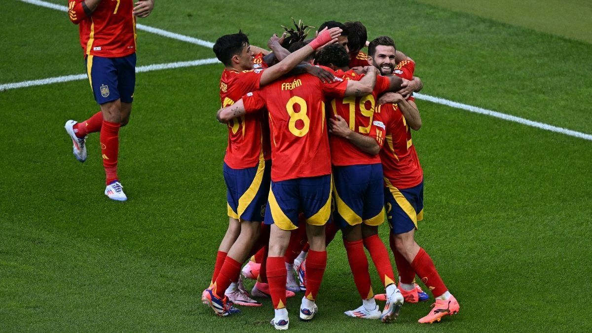 España goleó a Croacia.