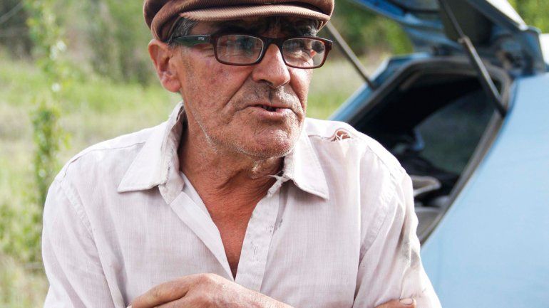 Sergio mostró desazón por el robo de sus herramientas de trabajo.