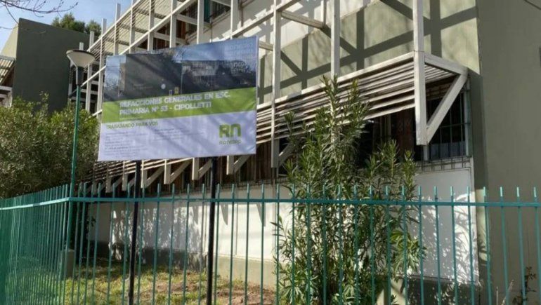 Comenzó la refacción de la Escuela 53 de Cipolletti