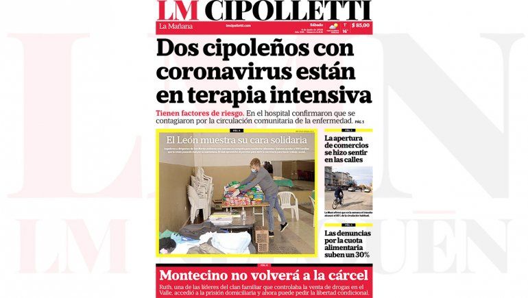 Mirá la edición impresa de LM Cipolletti