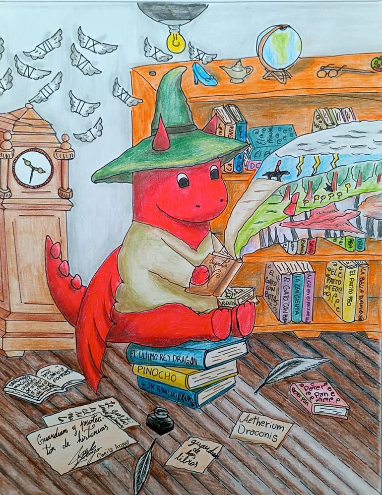 Aetherium Draconis, la mascota oficial de la Feria del Libro.