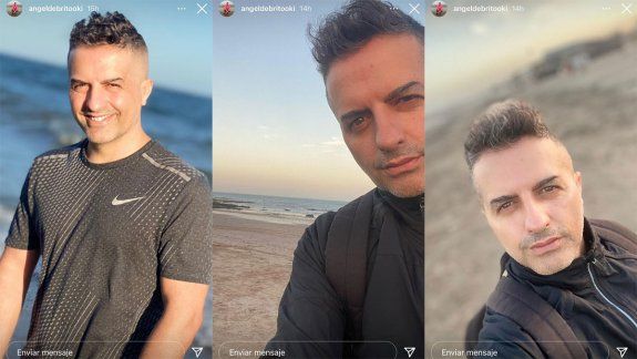 Ángel de Brito se tomó vacaciones y apareció en Las Grutas