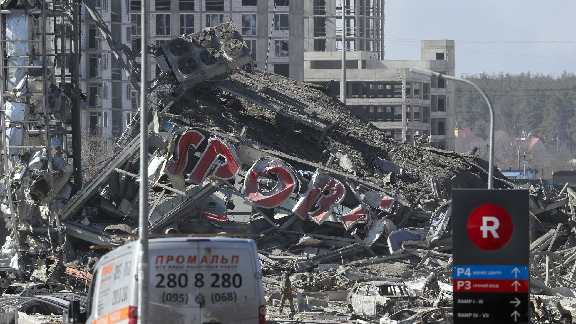 Rusia difundió un video para justificar el bombardeo al shopping