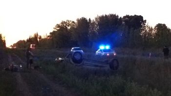 El siniestro se produjo en cercanías de la subcomisaría de Guerrico. Foto: Gentileza.
