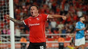 Matías Abaldo abrió el marcador para Independiente. | LMCipolletti.com Matías Abaldo abrió el marcador para Independiente.