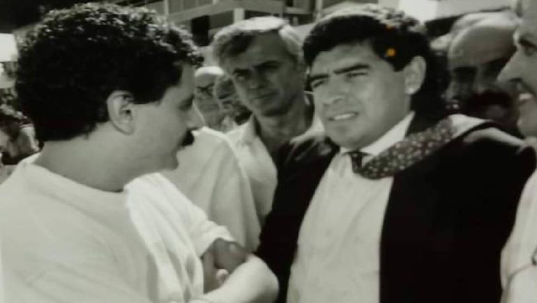 Casaccio en un mano a mano con Maradona. Luego