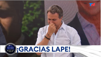 Sergio Lapegüe se despidió, entre lágrimas, de TN