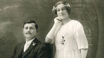 Julio Santarelli y su esposa Juana Giacomini. Foto: gentileza familia Fernández Santarelli.