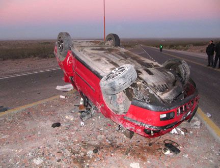 Choque en acceso a Catriel