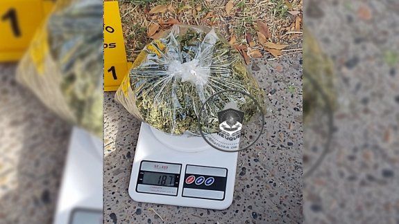 Lo atraparon en un colectivo con casi 200 gramos de marihuana