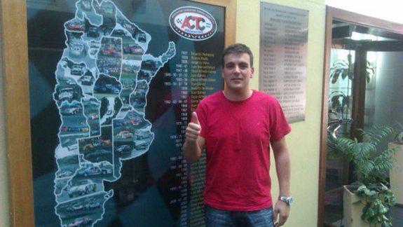 El cipoleño Jáuregui estuvo ayer en la sede de la ACTC en Buenos Aires.