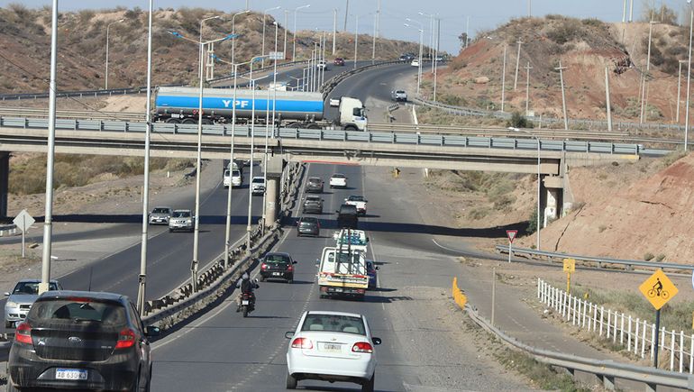 Fuerte choque en cadena en la Ruta 7 a la altura del Cañadón de las Cabras