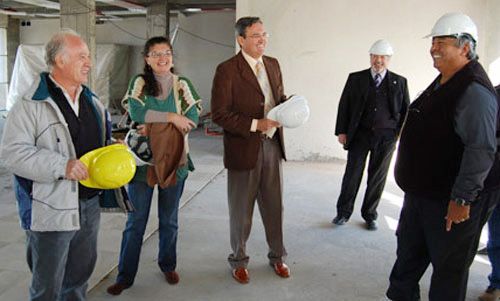 Mendioroz y Gatica recorrieron el nuevo edificio de la Legislatura