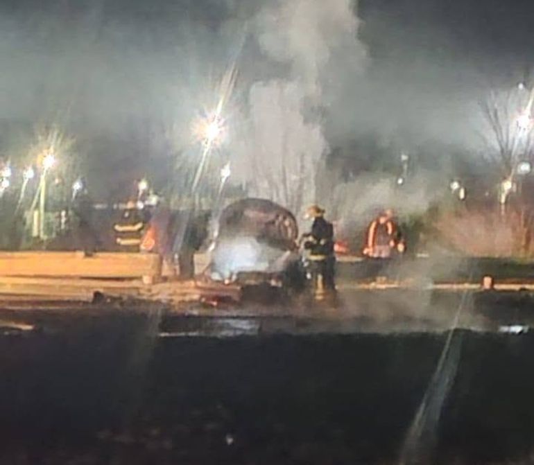 El siniestro fatal se registró pasadas las 19 horas de este domingo. Foto: Gentileza.