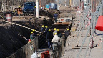 el entubamiento del canal de peron sigue avanzando