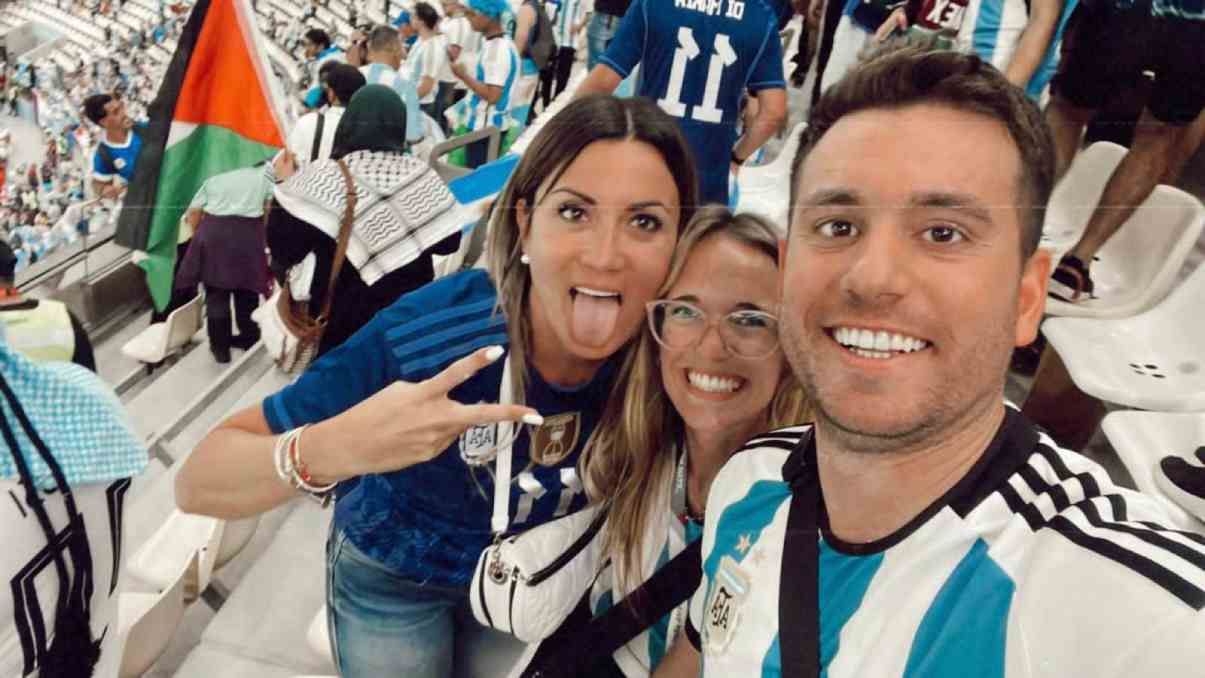 Neuquino le pidió entradas a la esposa de Di María y vio el partido