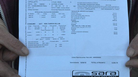 El tarifazo en las boletas de Edersa llegará hasta el 24%