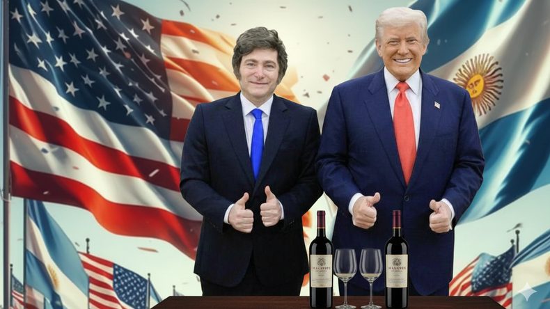 El “Marco para un Acuerdo sobre Comercio e Inversión Recíprocos” podría abrir puertas al vino argentino. Foto: Gemini | LMCipolletti.com El “Marco para un Acuerdo sobre Comercio e Inversión Recíprocos” podría abrir puertas al vino argentino. Foto: Gemini