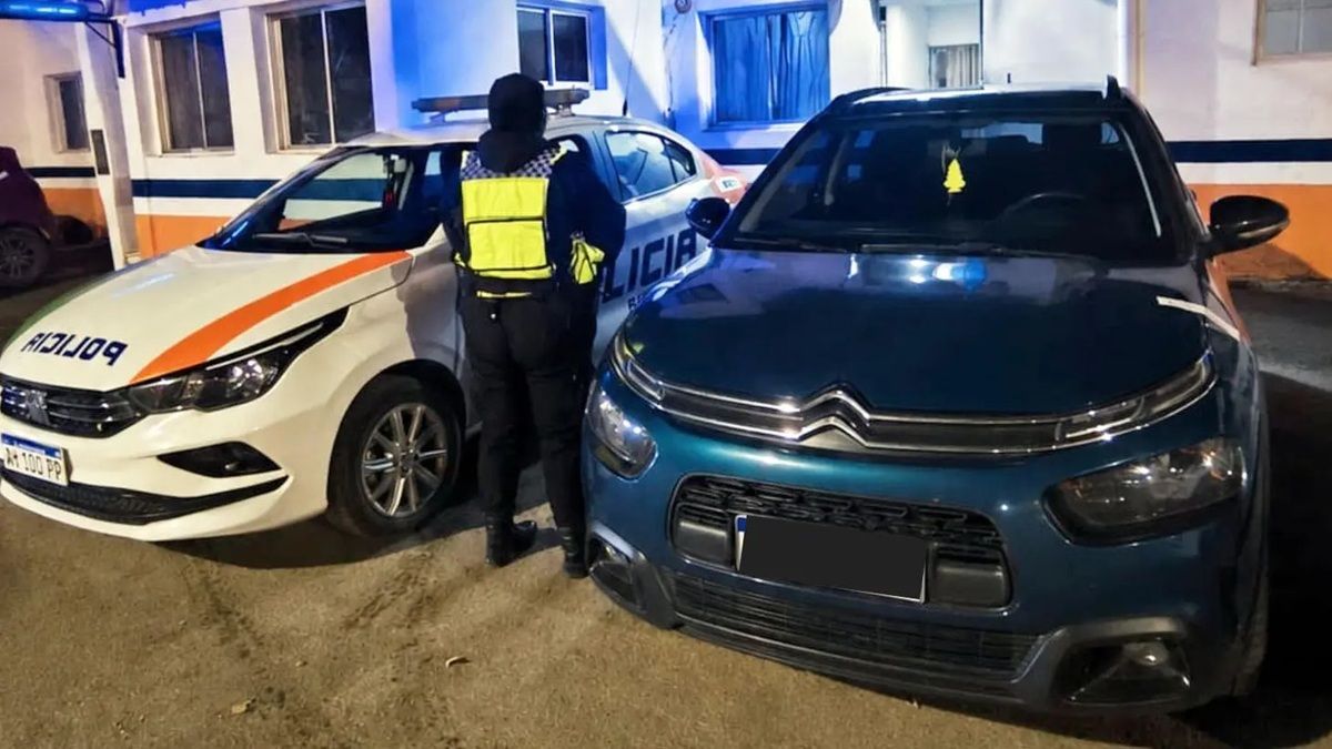 El vehículo fue interceptado a 100 metros de la rotonda del Tercer Puente. Foto: Gentileza.