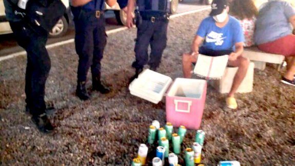 Las bebidas alcohólicas secuestradas.&nbsp;