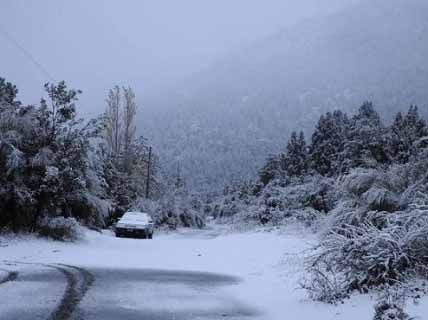 Alerta por vientos, lluvias y nevadas en la cordillera patagónica
