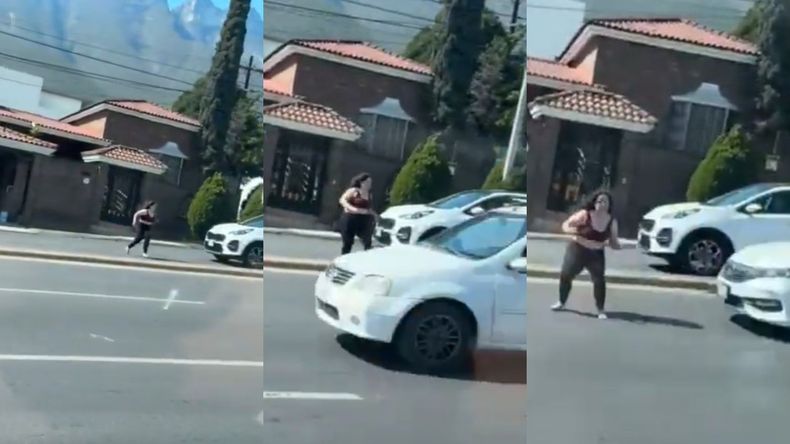 Así fue el brutal accidente que hizo volar varios metros a una mujer tras ser embestida por un auto en México