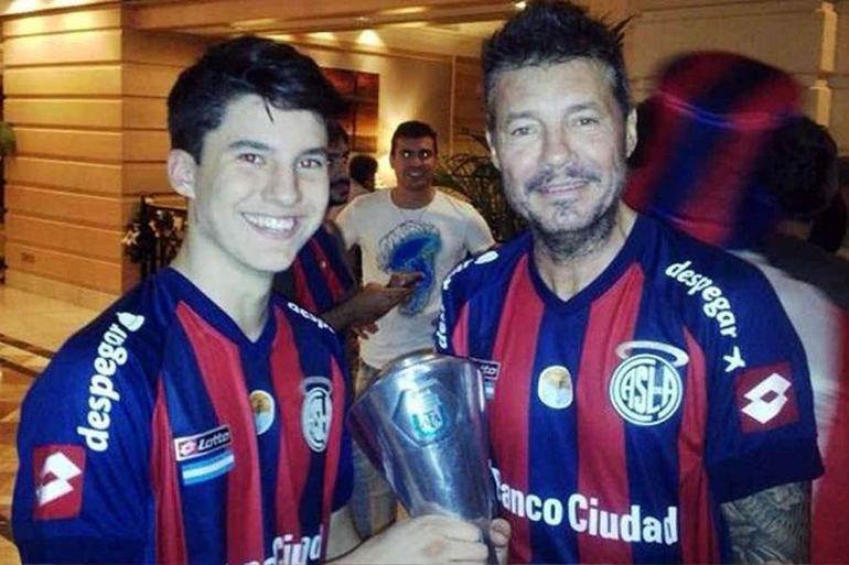 La furia del hijo de Tinelli con los hinchas de San Lorenzo
