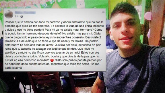 El impactante mensaje de Facebook de la hermana del posible asesino