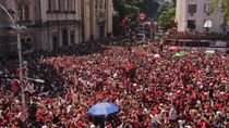 locura durante los festejos de flamengo: heridos, saqueos y la copa libertadores rota
