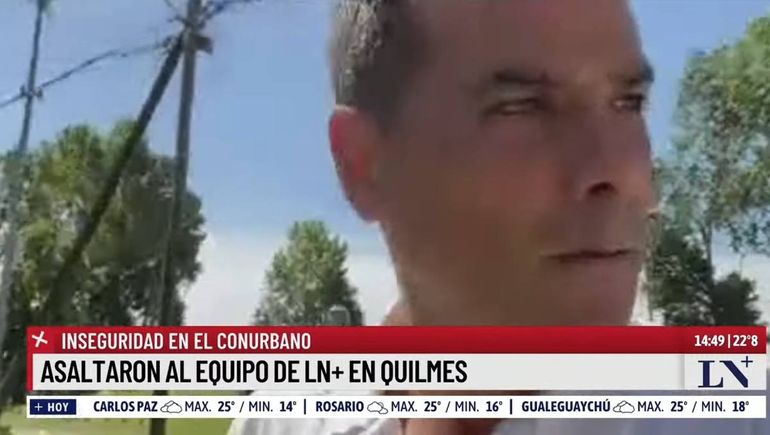 Asaltaron al equipo de La Nación + mientras realizaba una cobertura periodística en Quilmes