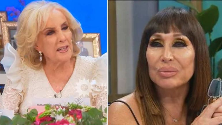 Filosa pregunta de Mirtha Legrand a Moria Casán.&nbsp;