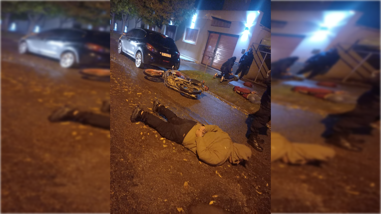 El operativo se llevó a cabo durante esta madrugada y finalizó con tres detenidos. Foto: Gentileza.