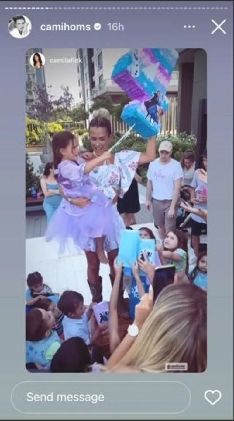 Así fue la fiesta de cumpleaños que Camila Homs le organizó a su hija Francesca