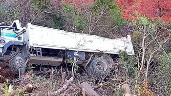 El incidente se registró este martes en la zona de El Bolsón. Foto: Gentileza.