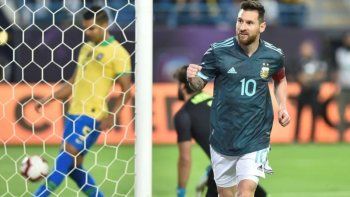 argentina le gano a brasil: messi volvio e hizo el gol del triunfo