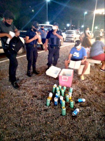 Las bebidas alcohólicas secuestradas.&nbsp;