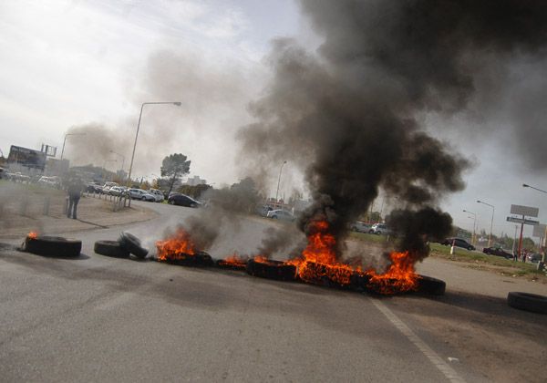Protesta de la Agrupación Darío Santillán