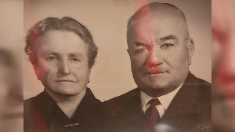 Enrico y Cunegonda Perticarini. Foto: familia. Montelpare-Ferragut.