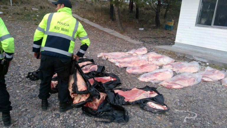 La carne decomisada en Puente Dique provenía de La Pampa.