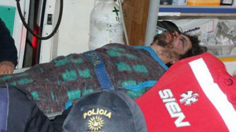 El hombre tuvo que ser trasladado a un hospital de Neuquén.