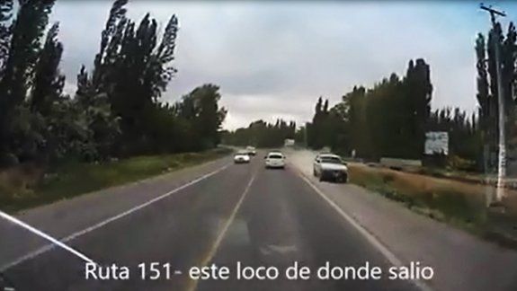 Imprudencia total en la 151: casi provoca una tragedia