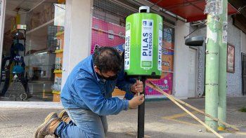 arranco la instalacion de los recolectores de pilas en la ciudad
