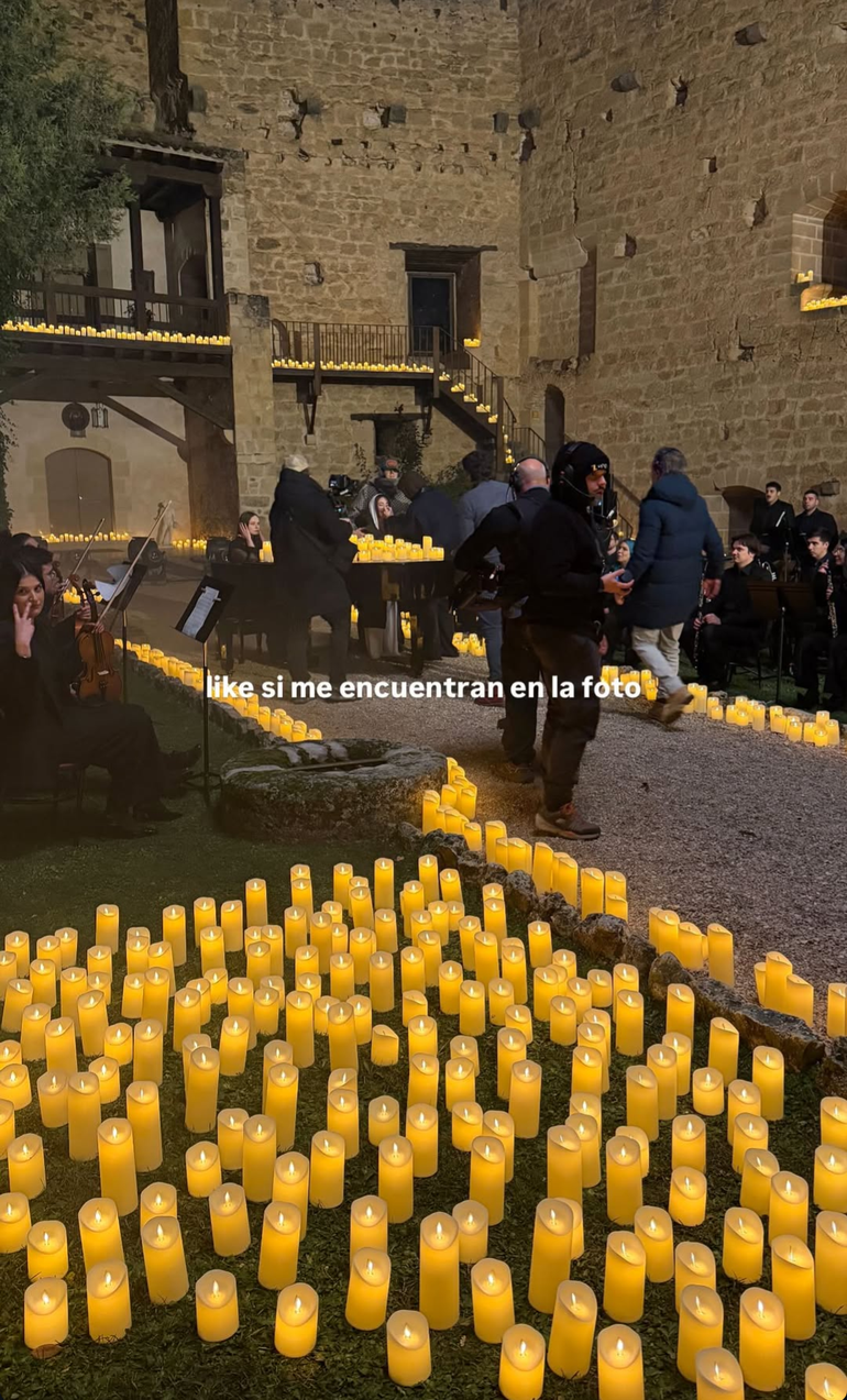 La artista en la filmaci&oacute;n del video clip.