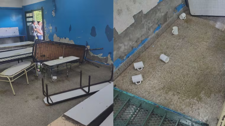 Brutal ataque: padres le tiraron agua hirviendo a docentes y destrozaron las aulas