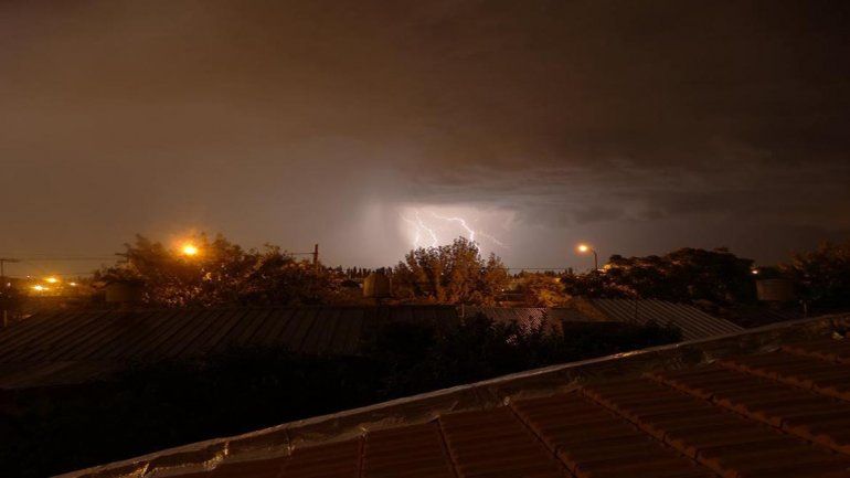 Así captaron la tormenta que azotó a la ciudad