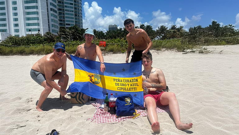Los varones de la familia cipoleña coparon Miami para alentar a Boca en el Mundial de Clubes.