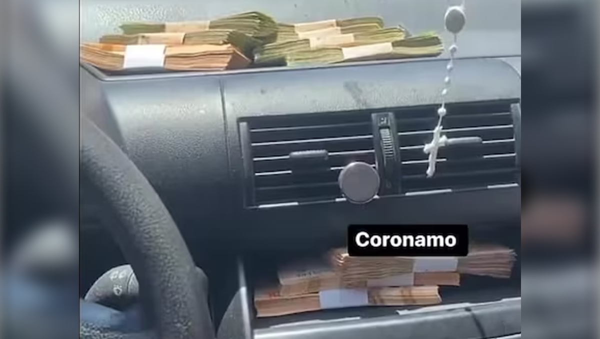 Un policía federal robó $100 mil y lo festejó con una foto en las redes