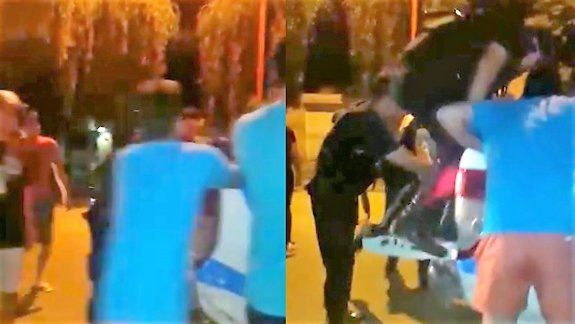 Motochorro quiso denunciar a los vecinos que le dieron una golpiza