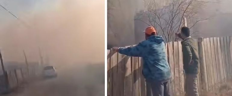 Bomberos y vecinos combatieron durante casi tres horas contra las llamas.